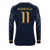 Real Madrid Rodrygo Goes #11 Bortatröja 2023-24 Långärmad